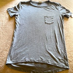 Victoria Secret Pink cotton blend asymmetric grey t-shirt sz S/P